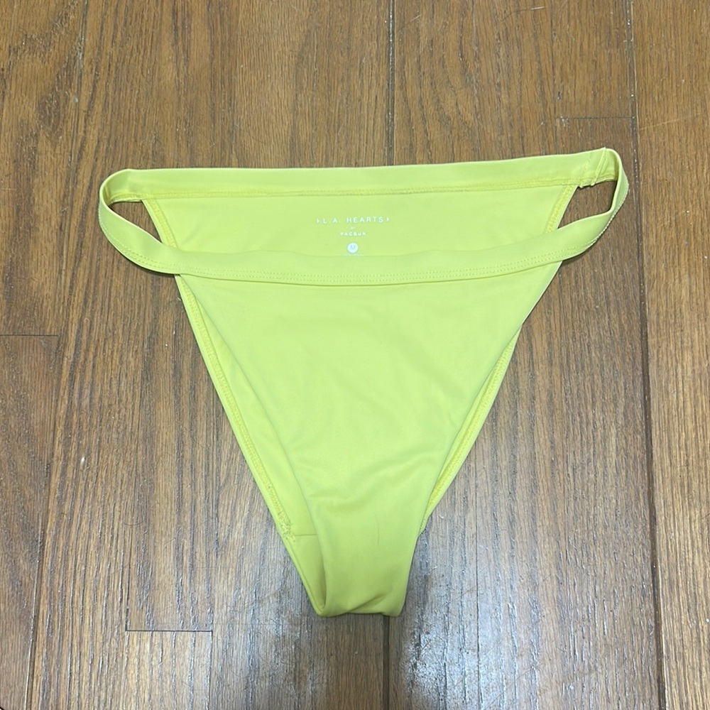 La Hearts Yellow Bikini Swimwear Minimalist Design